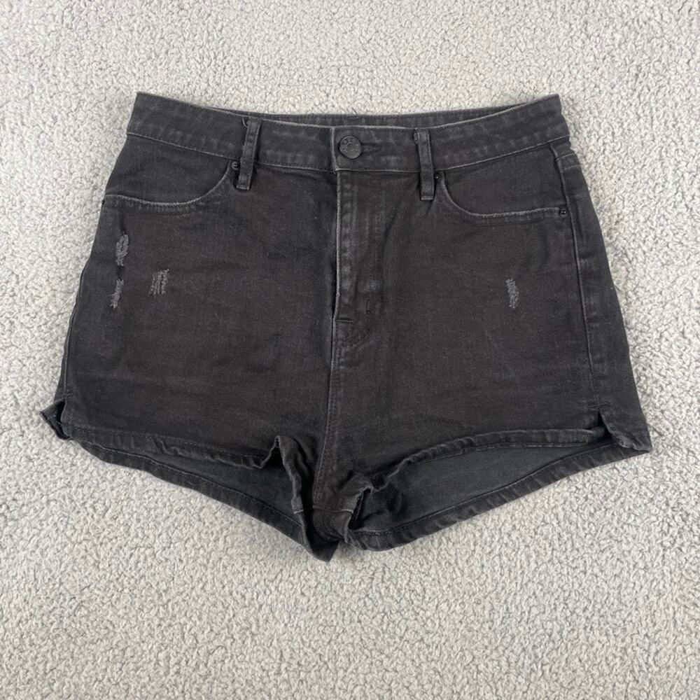 BDG Denim Womens's 30in Black Cotton Lycra 1.5in Inseam Shorts